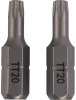 Биты магнитные 25мм CR-V TORX T20 2шт. VIRA 554143; УТ-00000224