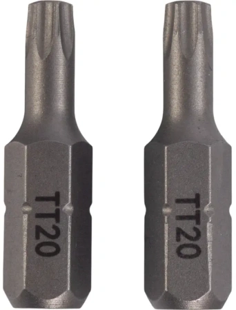 Биты магнитные 25мм CR-V TORX T20 2шт. VIRA 554143; УТ-00000224