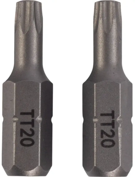 Биты магнитные 25мм CR-V TORX T20 2шт. VIRA 554143; УТ-00000224
