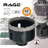 Коронка алмазная 68 мм по керамограниту для УШМ, сухое сверление RAGE 559524;  УТ-00000234