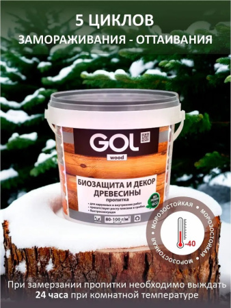 Пропитка защитно-декоративная wood AQUA  (0,9 кг) амбарная доска GOL Wd.232.12-0,9; 11614917