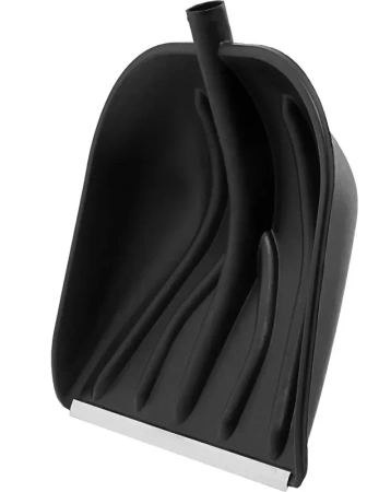 Ковш для снеговой лопаты 420х410мм черный пластик с алюм.планкой MAXIM; 11615158