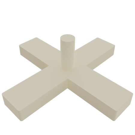 Крестик усиленный 5 мм (100шт/уп) DECOR PRO 443-0050; 11614229