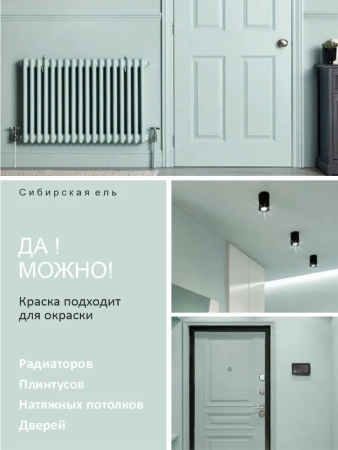 Краска интерьерная шелковисто-матовая №819 сибирская ель 0,2кг PALIZH РС-819-0,2; 11614041