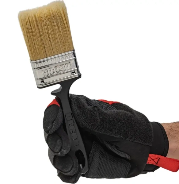 Кисть Black Edition ХИТ ПРОДАЖ 50х14 мм, светлая смешанная щетина DECOR 713-050; 11606316