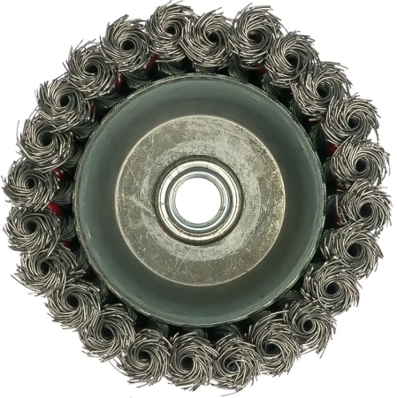 Щетка для УШМ чашка М14 крученая 100 мм VIRA 576100; УТ-00000329