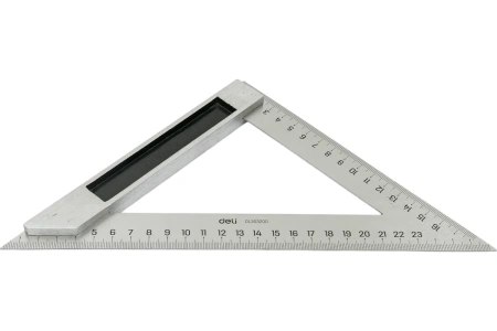 Линейка треугольная стальная 150мм Deli DL303200; 11612632