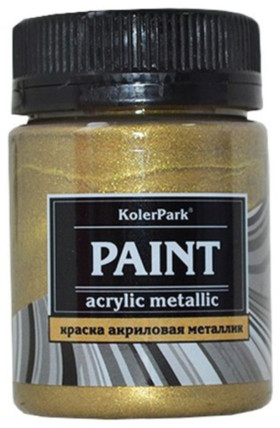 Краска акриловая KolerPark золото античное металлик 50мл КР.136-0,05; 11606978