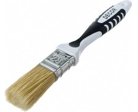 Кисть Black White универсальная 25х15мм, светлая смешанная щетина DECOR 880-025; 11606309