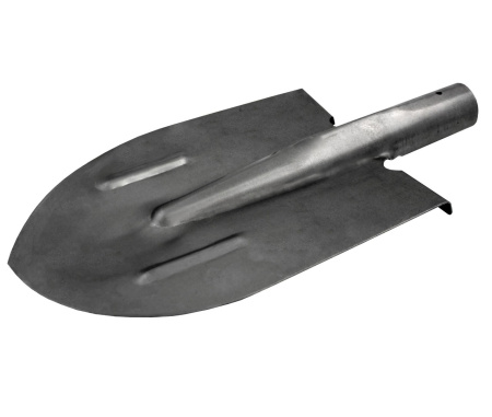 Лопата штыковая 215х394мм из рельсовой стали чёрная с ребрами жесткости, тулейка d-40мм МШЗ ЛШТ-215394ЧР); УТ-00000022