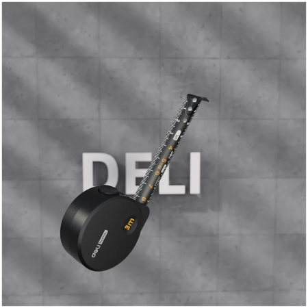 Рулетка 3м х 16мм софттач  Home Series Black  Deli HT8316; 11608789