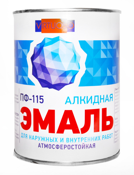Эмаль ПФ-115 VIRTUOSO RAL 3020 красная 0,9 кг; 11588499