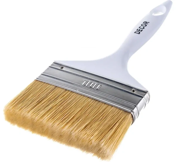 Кисть White Edition STANDARD универсальная 100х15 мм, светлая щетина DECOR 700-100; 11606355