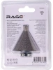 Фреза алмазная конусная для УШМ (9-50 мм; grit 40/50; М14) RAGE 559602; УТ-00000355