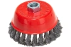 Щетка для УШМ чашка М14 крученая 100 мм VIRA 576100; УТ-00000329