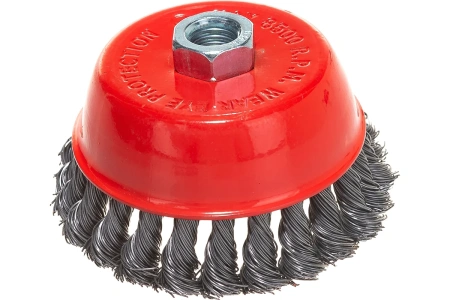 Щетка для УШМ чашка М14 крученая 100 мм VIRA 576100; УТ-00000329
