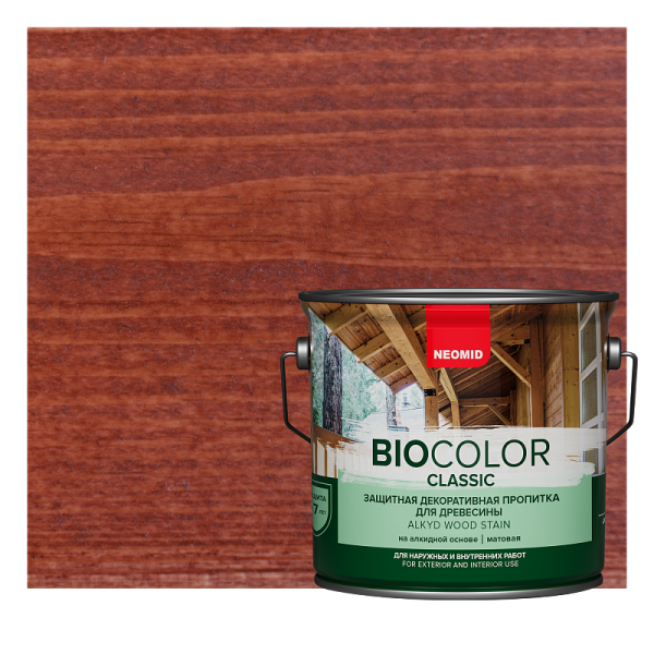 Защитный состав для дерева NEOMID BIO COLOR CLASSIC Махагон 9л 11594328