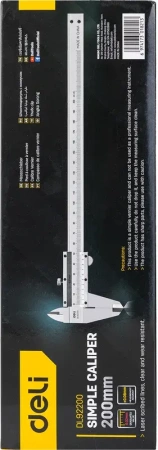 Штангенциркуль  200мм, метрическая шкала Deli DL92200; 11612624