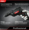 Дрель-шуруповерт сетевая (500Вт, 10мм, 3300об/мин) Deli DE-DZ10-1E; 11613903