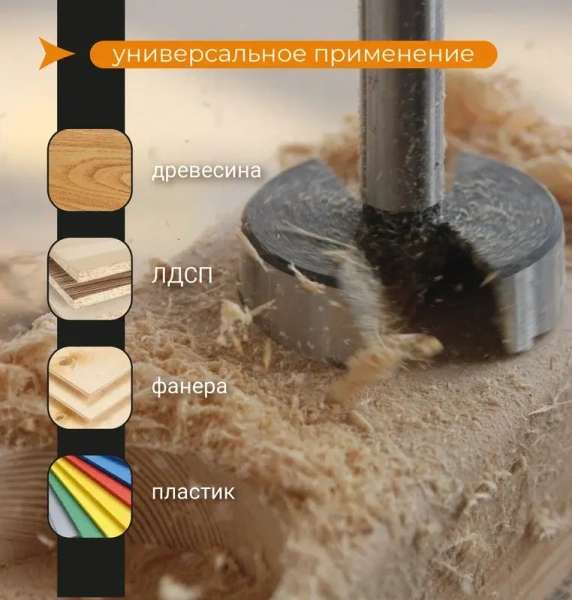 Сверло Форстнера 50 мм RAGE by VIRA 552017; УТ-00000259