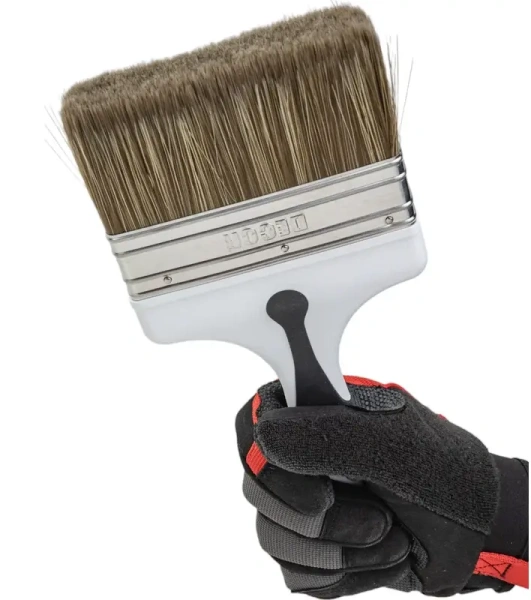 Кисть Black White для лака 120х15мм, темная щетина, 2К ручка DECOR  830-120; 11607149