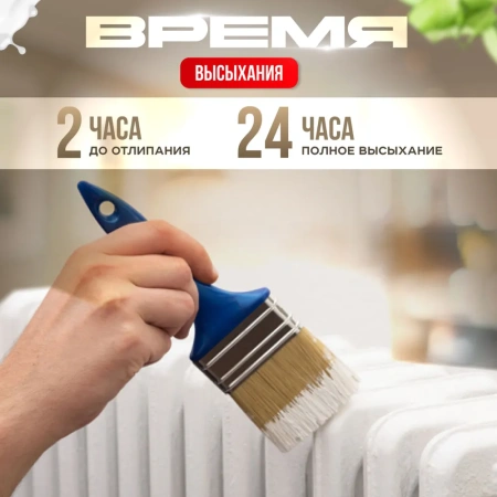 Эмаль акриловая для радиаторов белая глянцевая ПРОФИ  ВД-АК-1179 VGT  