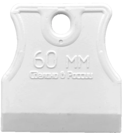 Шпатель 60мм резиновый White Edition 3080079; 11606375