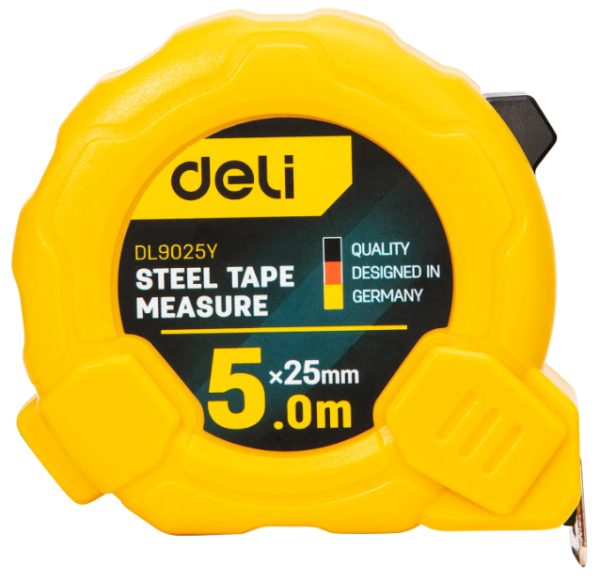 Рулетка 5м*25мм Deli EDL9025Y; 11612926