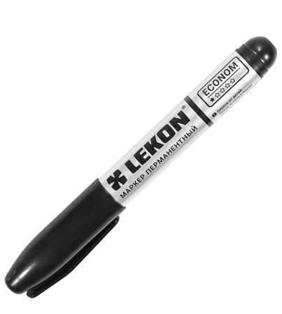 Маркер перманентный черный 3мм LEKON ECONOM 012483; 11614359