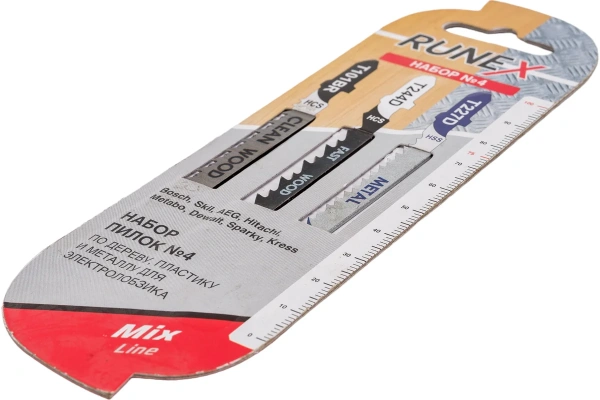 Набор пилок по дереву, металлу и пластику  3шт. Runex  T227D/T101BR/T244D  555810; 11613817