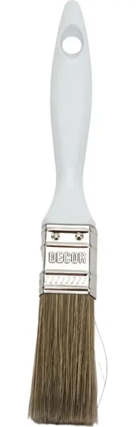 Кисть PROFI для лака 25х15мм темная щетина, пластиковая ручка DECOR 730-025; 11606865