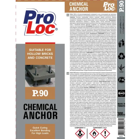 Химический анкер P90 PROLOC на основе эпоксидной смолы 300мл; 11612578