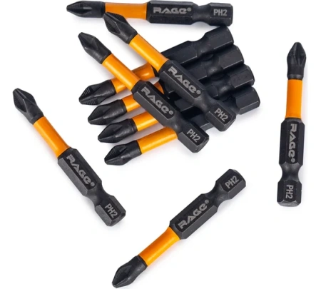 Биты торсионные S2 PH2 x 50 мм 10 шт RAGE 554123; УТ-00000229