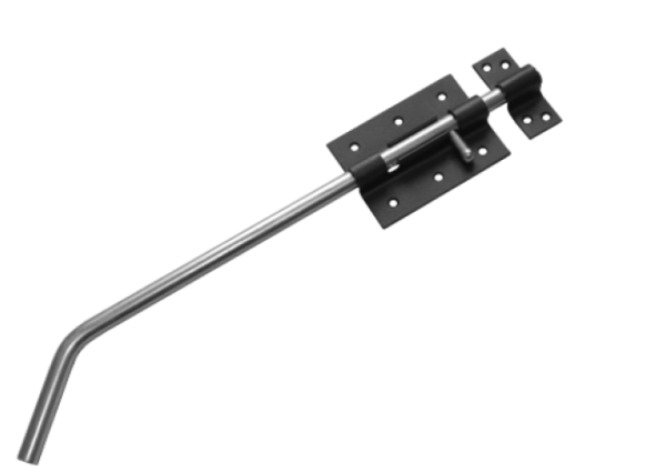 Засов гаражный ЗГ-400 черный (Балаково) DOMART; 11593791