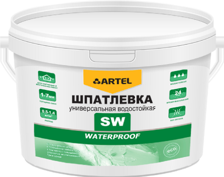Шпатлевка Артель водостойкая универсальная 1,5кг морозоустойчивая 587079