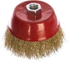 Щетка для УШМ чашка М14 латунированная 100 мм VIRA 576200; УТ-00000352
