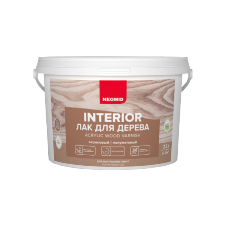 NEOMID INTERIOR Лак акриловый для дерева