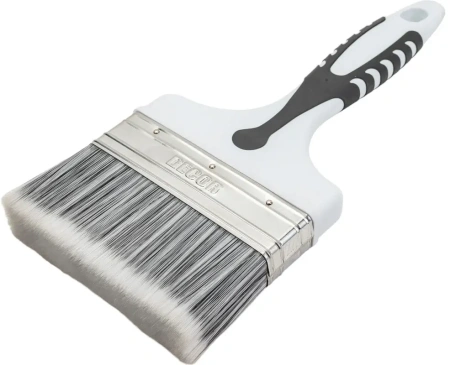 Кисть Black White PREMIUM универсальная 120х15мм, серебристая щетина, 2К ручка DECOR  860-120; 11607155