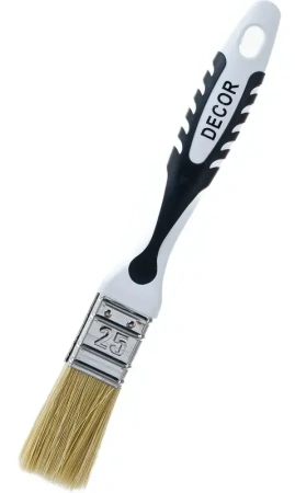 Кисть Black White универсальная 25х15мм, светлая смешанная щетина DECOR 880-025; 11606309