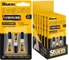 Суперклей 1г х 3шт на единичном блистере, 12 шт. в упаковке STURM 07-17-47; УТ-00000131