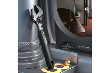 Ключ разводной 200мм Home Series Black Deli HT1508; 11612832