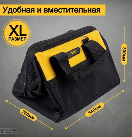 Сумка-саквояж для инструментов  350x280x290мм 14 карманов Ткань Оксфорд Deli DL-Р2; 11614067