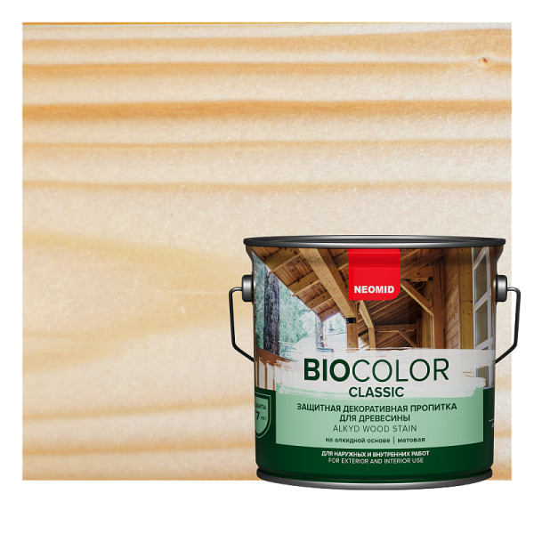 Защитный состав для дерева NEOMID BIO COLOR CLASSIC Бесцветный 9л 11594319