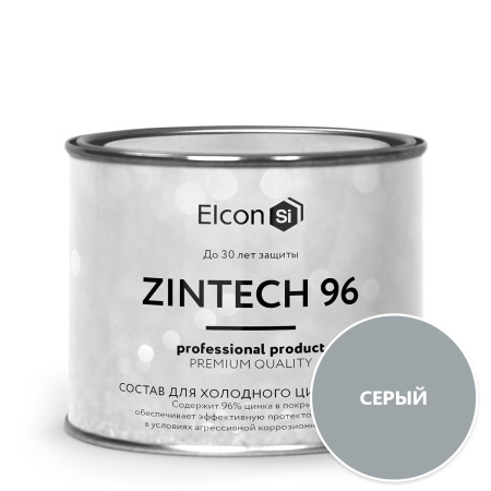 Грунт-эмаль цинконаполненная  Elcon Zintech 96%  1кг; 11607399