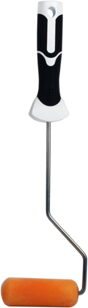 Валик поролон 100мм флокированный 2К ручка  909-8110 DECOR Black White; 11613307