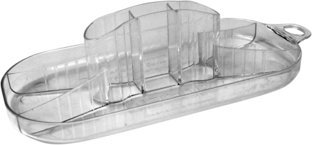 Кельма мини 220х110мм  прозрачная овальная большая 640-100 DЕCOR;  11613432