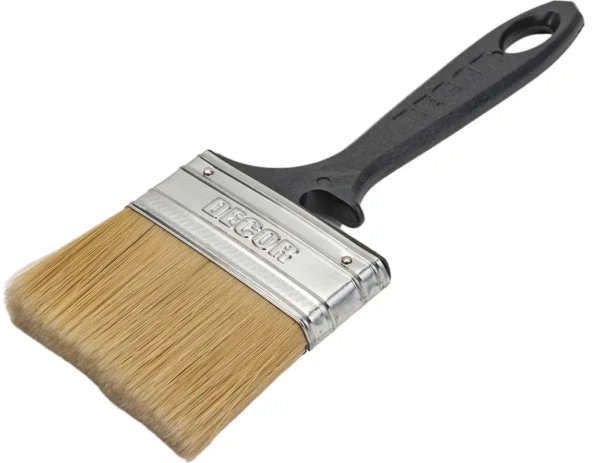 Кисть Black Edition ХИТ ПРОДАЖ 75х14 мм, светлая смешанная щетина DECOR 713-070; 11606317