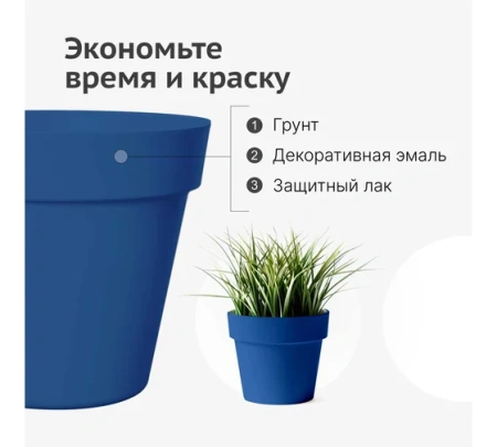 Грунт-эмаль акриловый для пластика синий 520 мл RAL 5005 KUDO KU-6009; 11606531