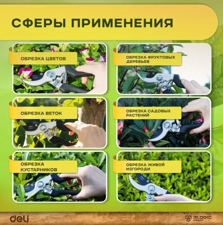 Набор садового инструмента (сучкорез + секатор) Deli DL580002; 11612651