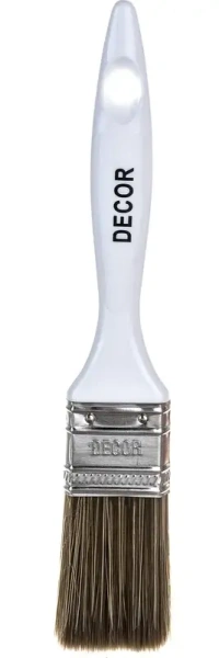Кисть PROFI для лака 35х15мм темная щетина, пластиковая ручка DECOR 730-038; 11606424